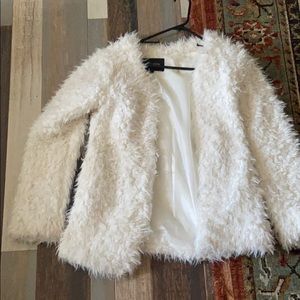 White Fuzzy Coat